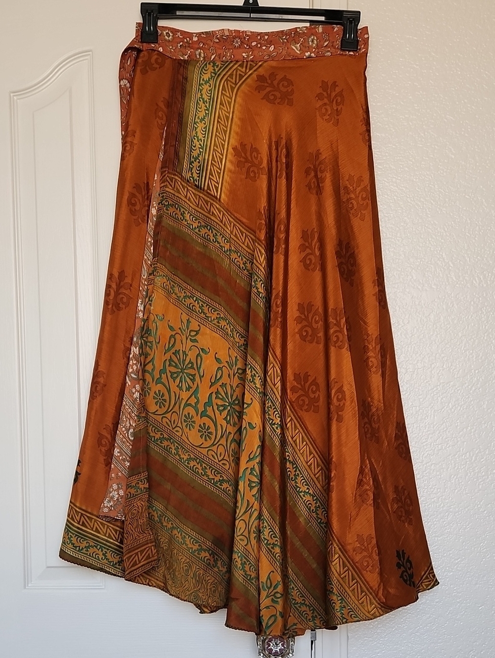Made In India Layered Wraparound Skirt Onse Size